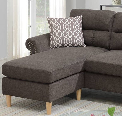 Esme Reversible Sectional Sofa Set  - Tan