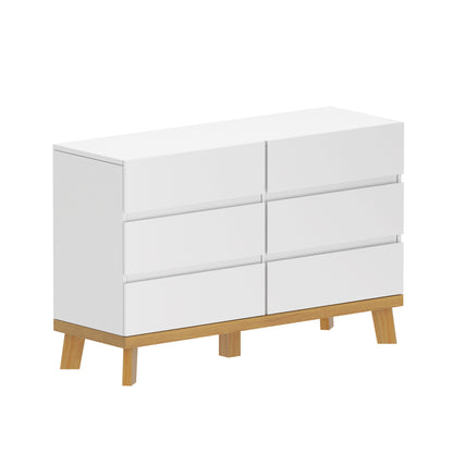 Nao 6-Drawers Storage Cabinet - White