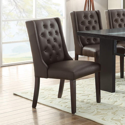 Berry Tufted Dining Chairs (Set of 2) - Espresso