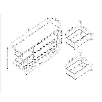 Grove TV Stand - Brown