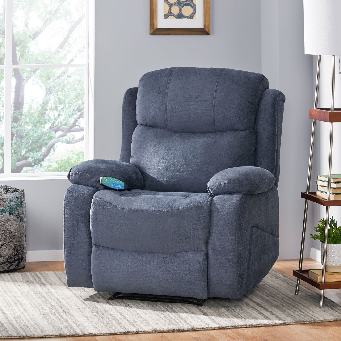 Kramer Massage Recliner Chair - Charcoal