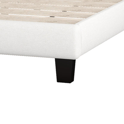 Domoni King Size Platform Bed Frame - Beige