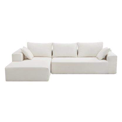 Zoe Modular Sectional Sofa Set - White