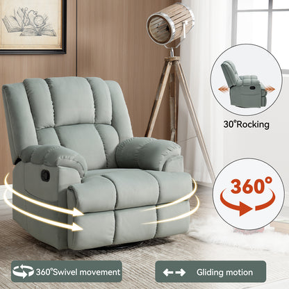 Nash Fabric Manual Recliner Chair - Green