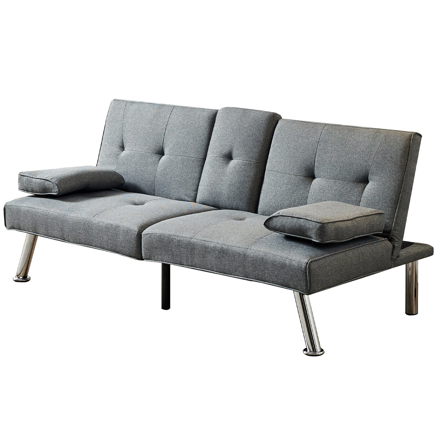 Jax Convertible Fabric Sofa Bed  - Grey