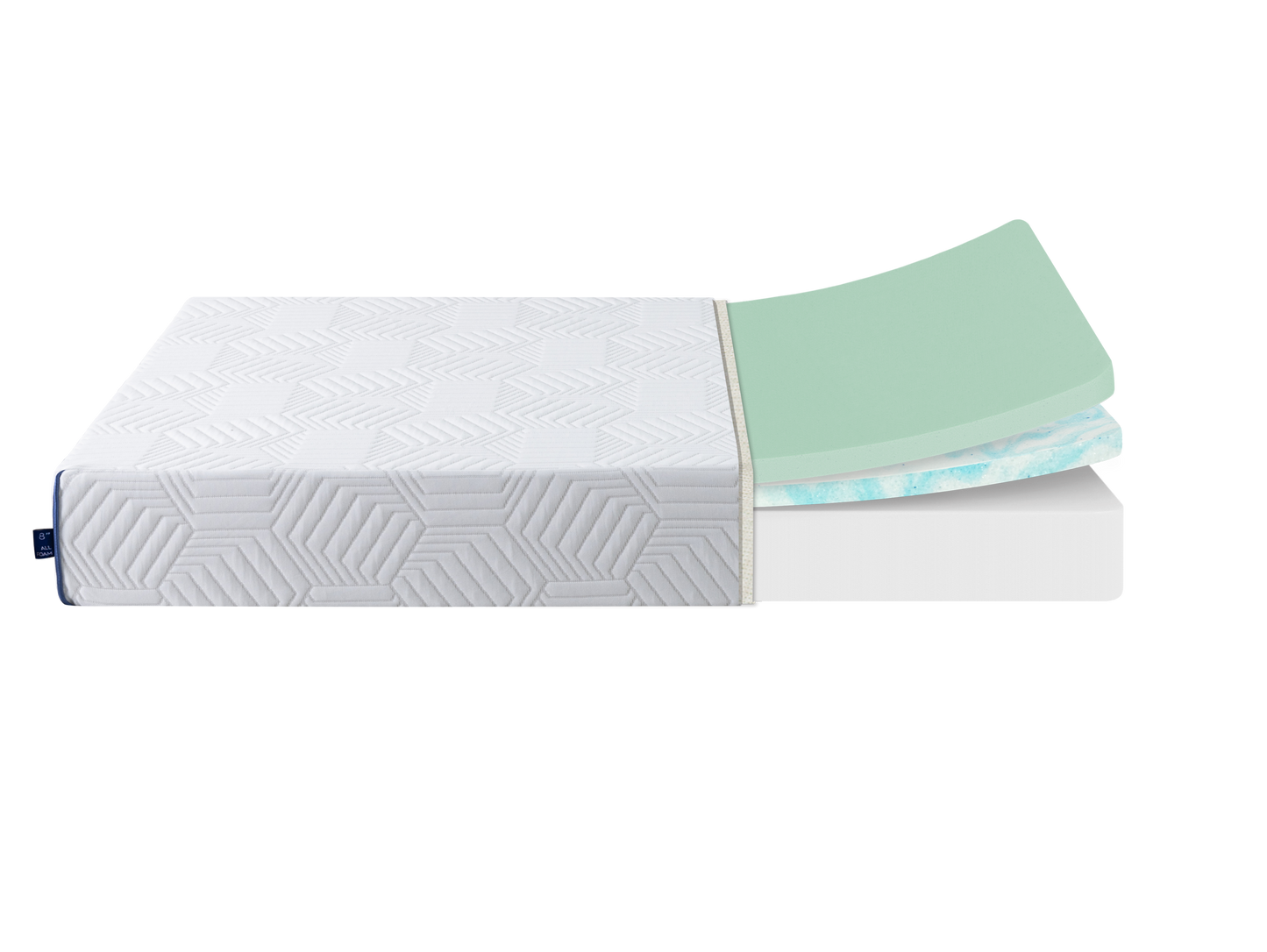 Lux Gel Memory Foam 10" Mattress - California King