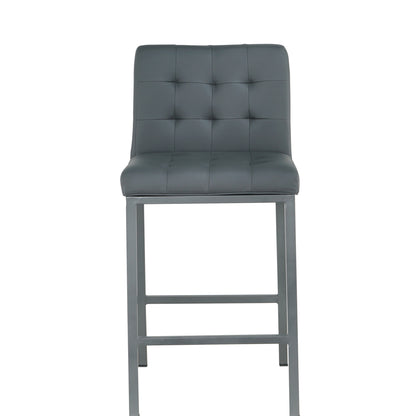 Club Modern Design High Counter Stool  - Gray Set of 2