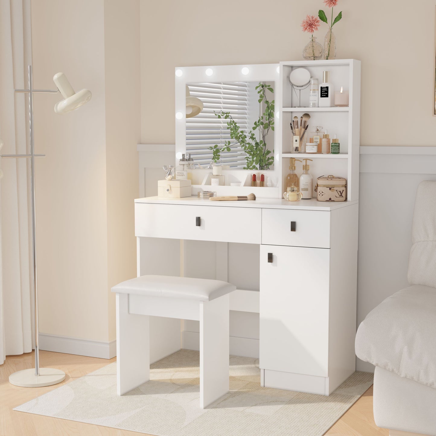 Traci Vanity Desk with Lights