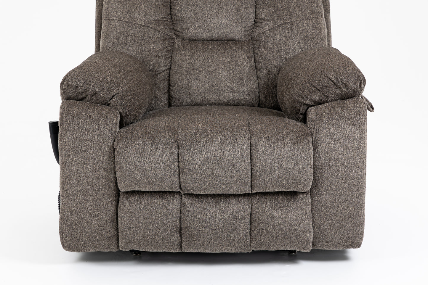 Wilson Power Electric Chenille Reclining Chair - Dark Brown