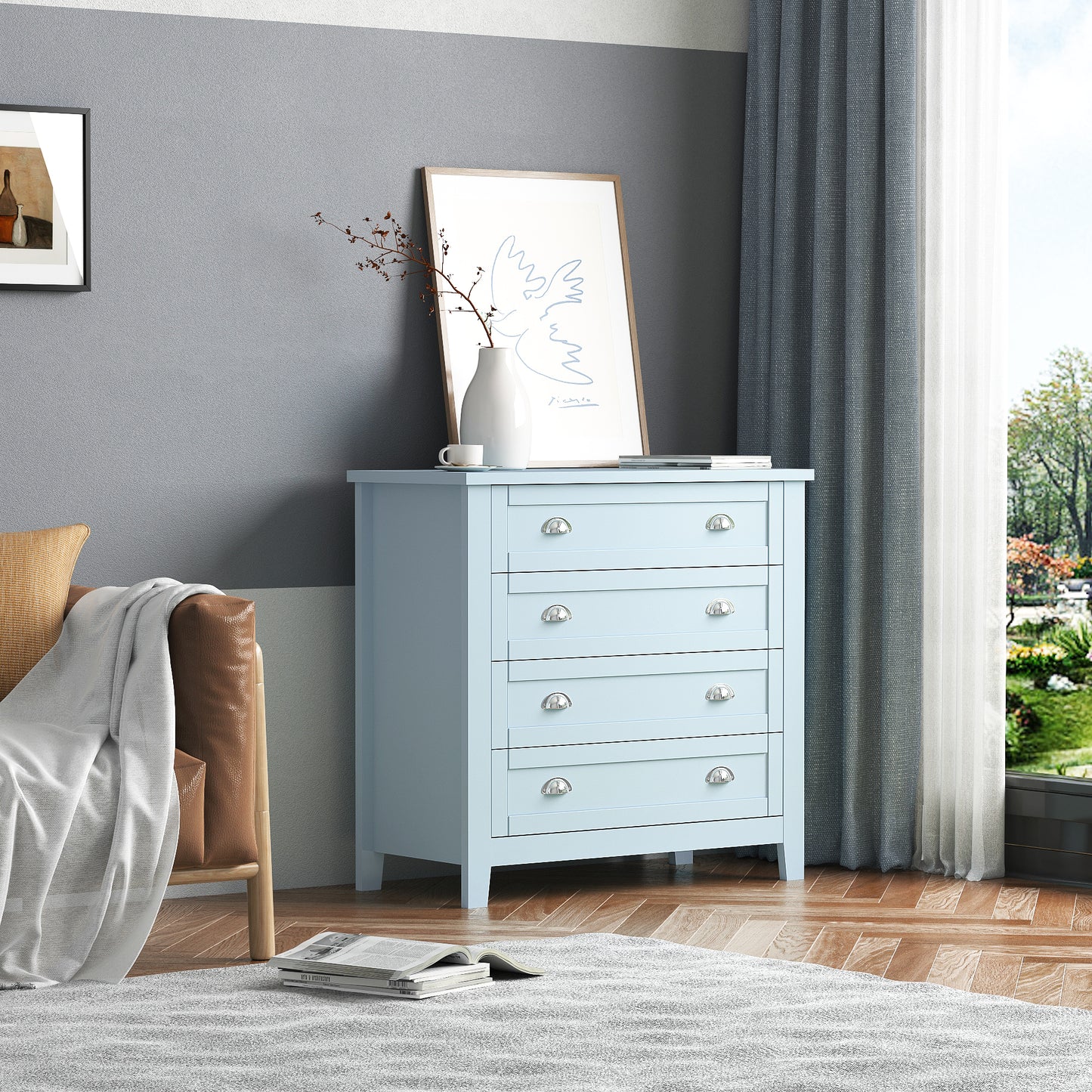 Dino Sideboard Cabinet - Grayish Blue