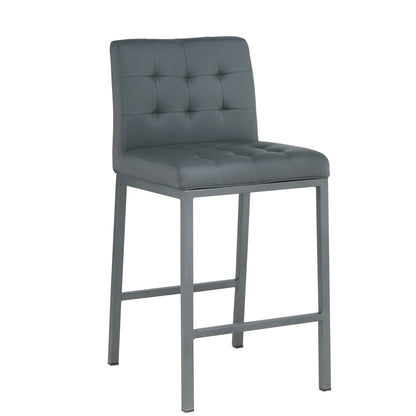 Club Modern Design High Counter Stool  - Gray Set of 2