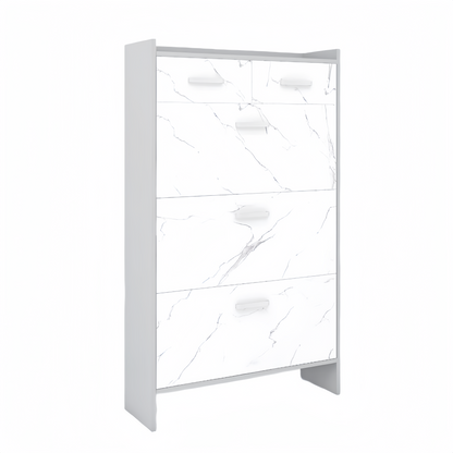 Glossy Marble  Shoe Cabinet