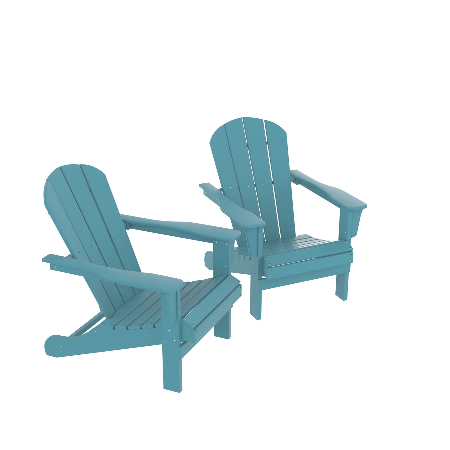 Corey Outdoor Patio Adirondack Chair (Set of 2) - Blue