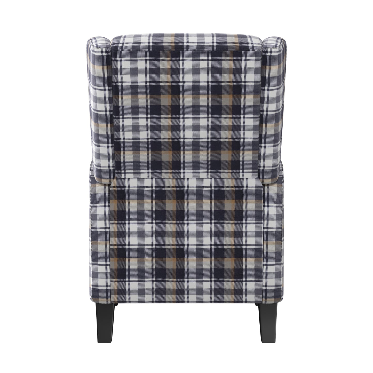 The Savannah Recliner Chair - Gray Plaid