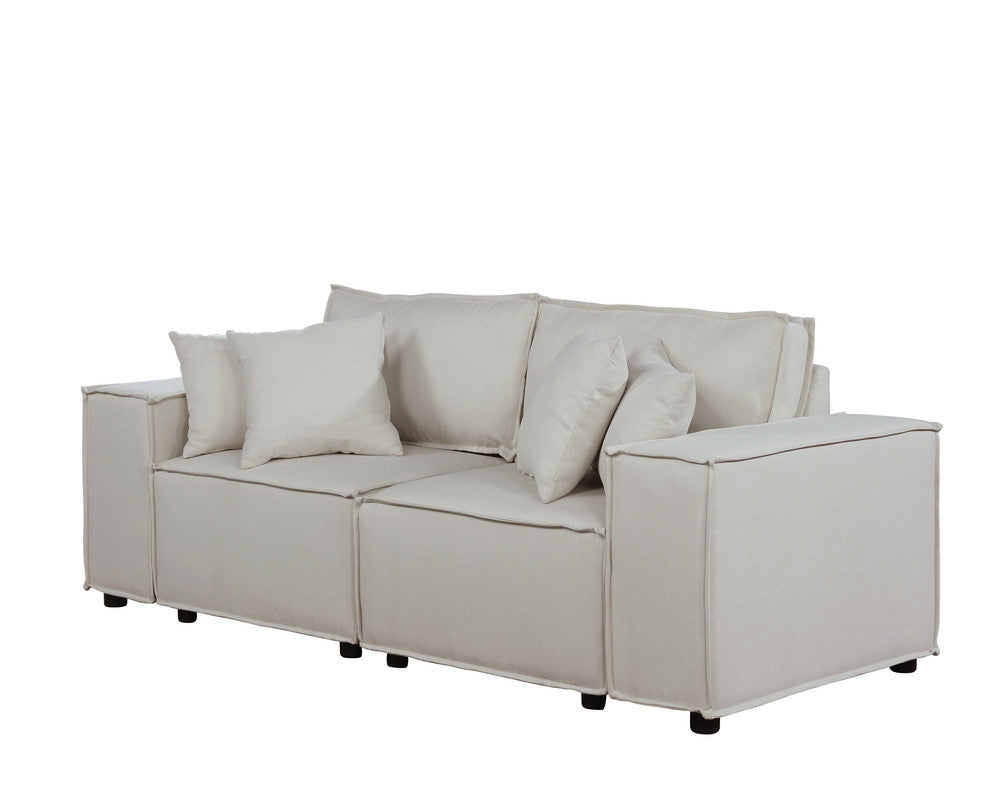 Elson Fabric Loveseat - Beige