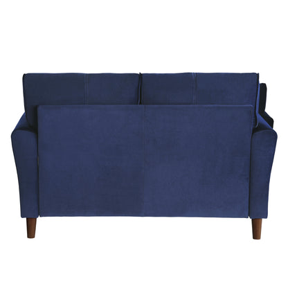 Astoria Velvet Loveseat - Blue