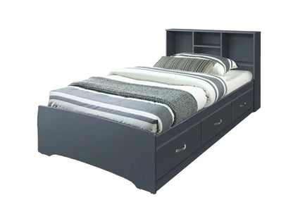 Go Green Woods Full Size Platform Captain Bed