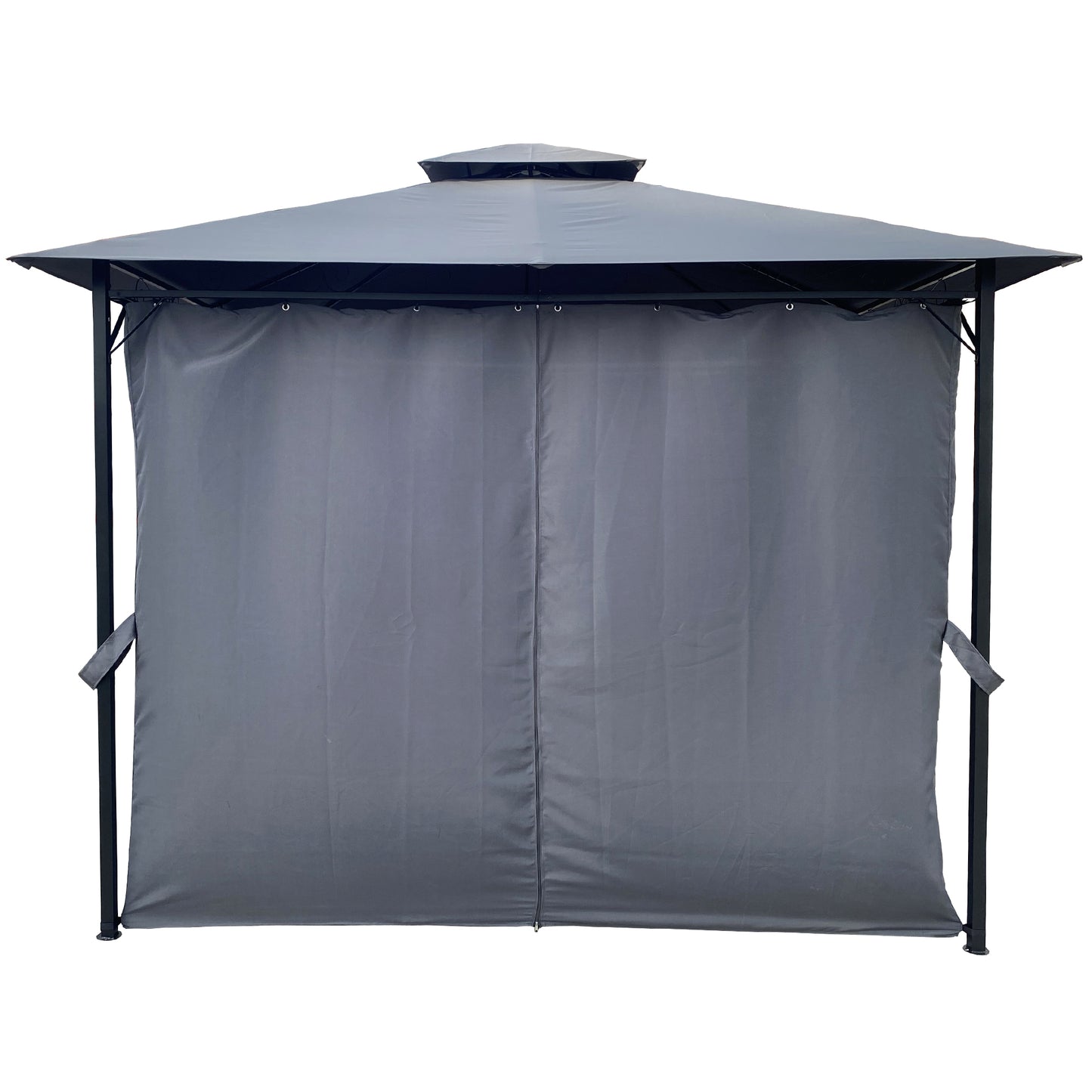 Coral 10 x 10 ft Outdoor Patio Gazebo Canopy Tent - Dark Gray