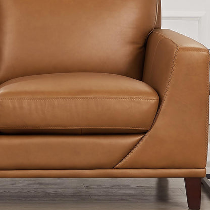 Soma Leather Loveseat - Cognac