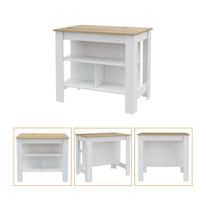 Rockaway Kitchen Island - White