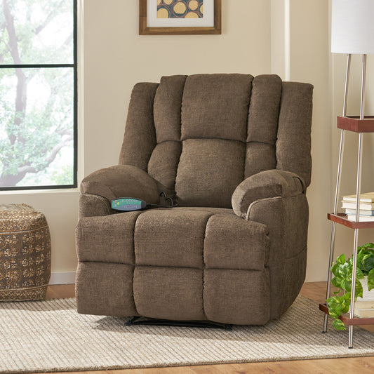 Anika Massage Recliner Chair - Brown