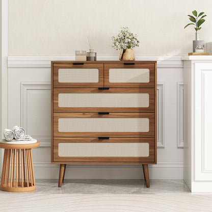 Keith II 5 Drawer  Accent Storage Cabinet - Walnut