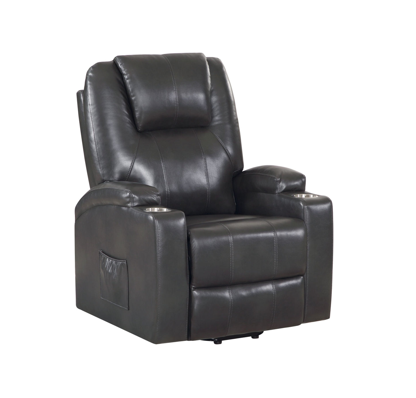 Evander Recliner w/Power Lift - Black