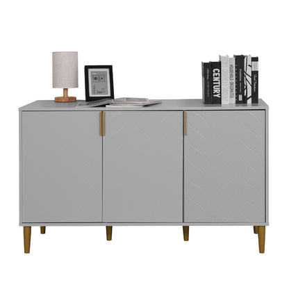 Awa Accent Cabinet with 3 Door - Gray