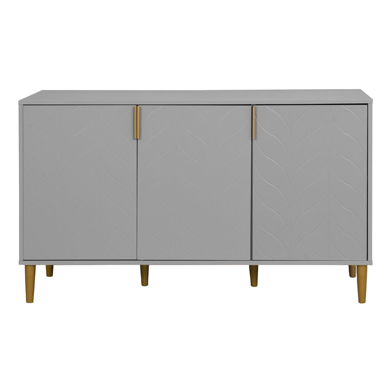 Awa Accent Cabinet with 3 Door - Gray