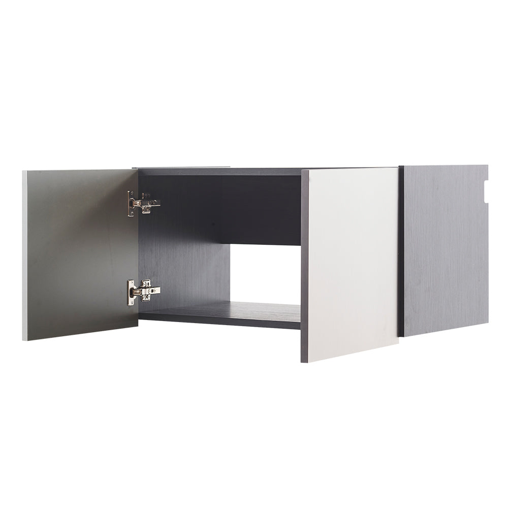 Nova II Wood Base Door Wall Mounted Garage Cabinet - Metallic Gray