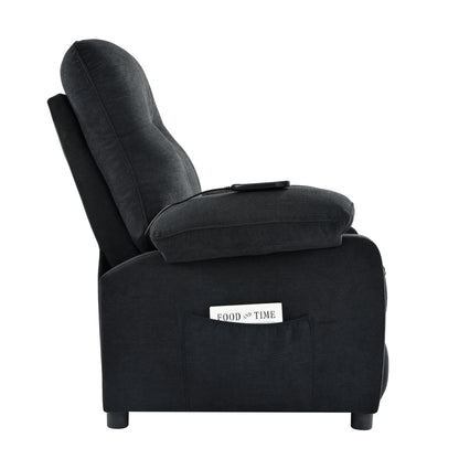 Aston Recliner Chair with Message and Heater - Black