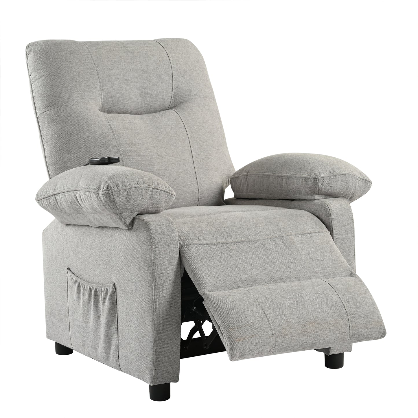 Aston Recliner Chair with Message and Heater - Gray