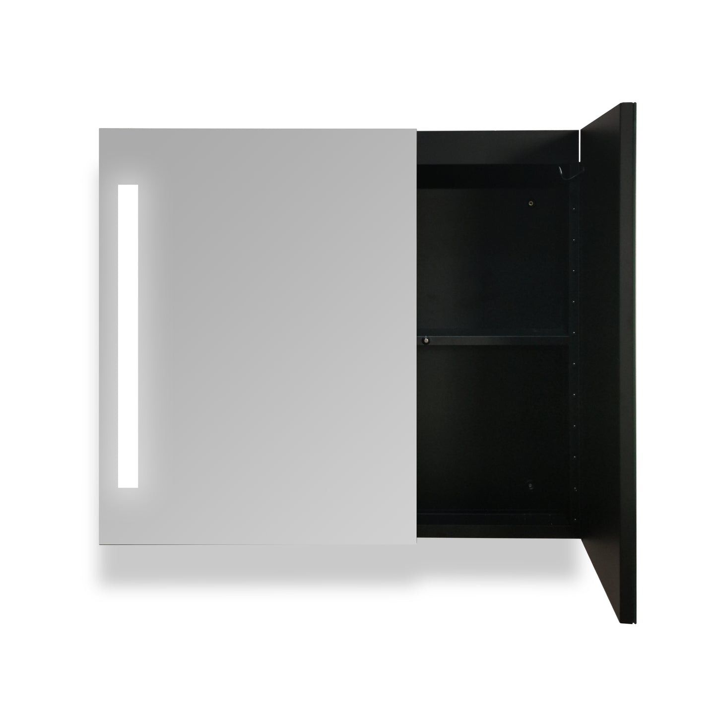 LED Mirror Medicine Cabinet - Black