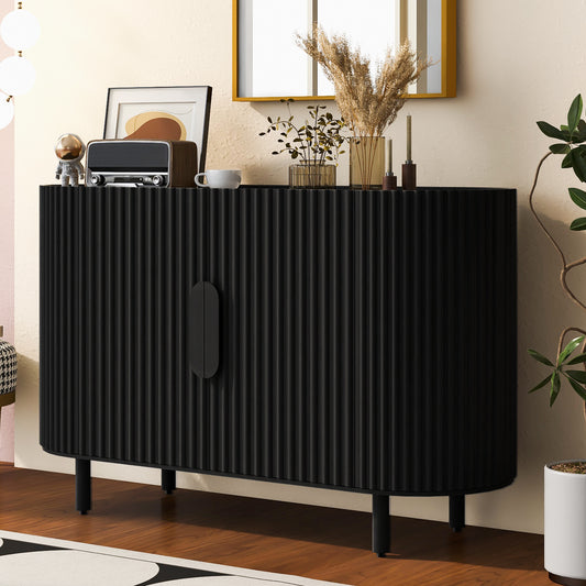 U Storage Sideboard Cabinet - Black