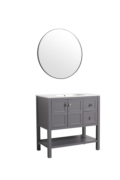 Bathroom Vanity With Soft Close Drawers and Gel Basin