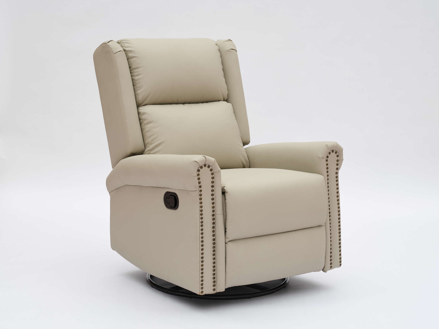 Daniela 360 Swivel Manual Recliner - Beige