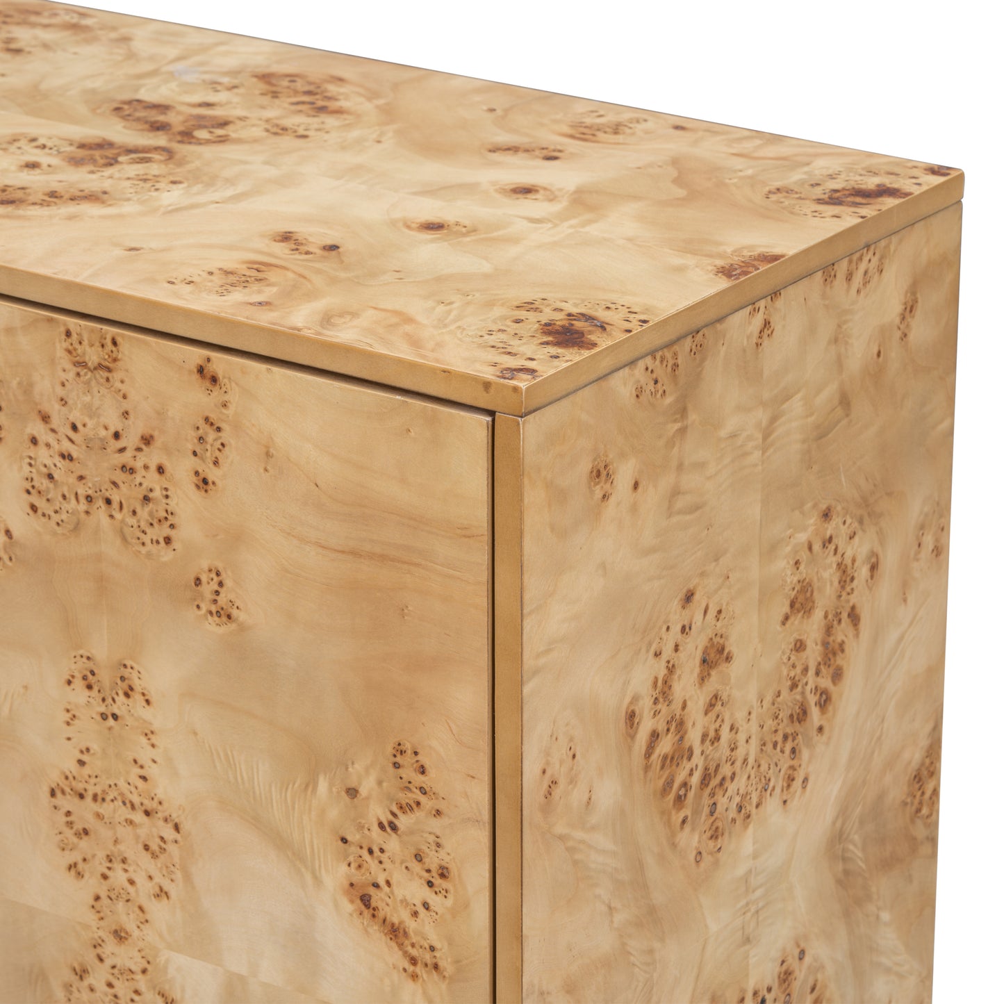 Lesia Pattern Storage Cabinet - Burly Wood