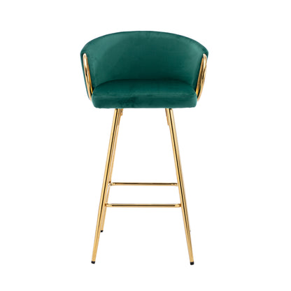 Sip Bar Stools 26 Inch  - Green Set of 2