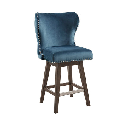 Savona Swivel Counter Stool - Blue