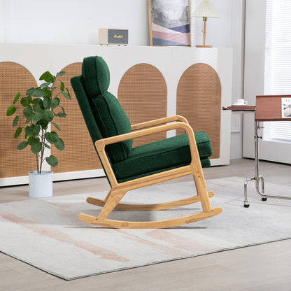 Barton Modern Rocking Chair - Green