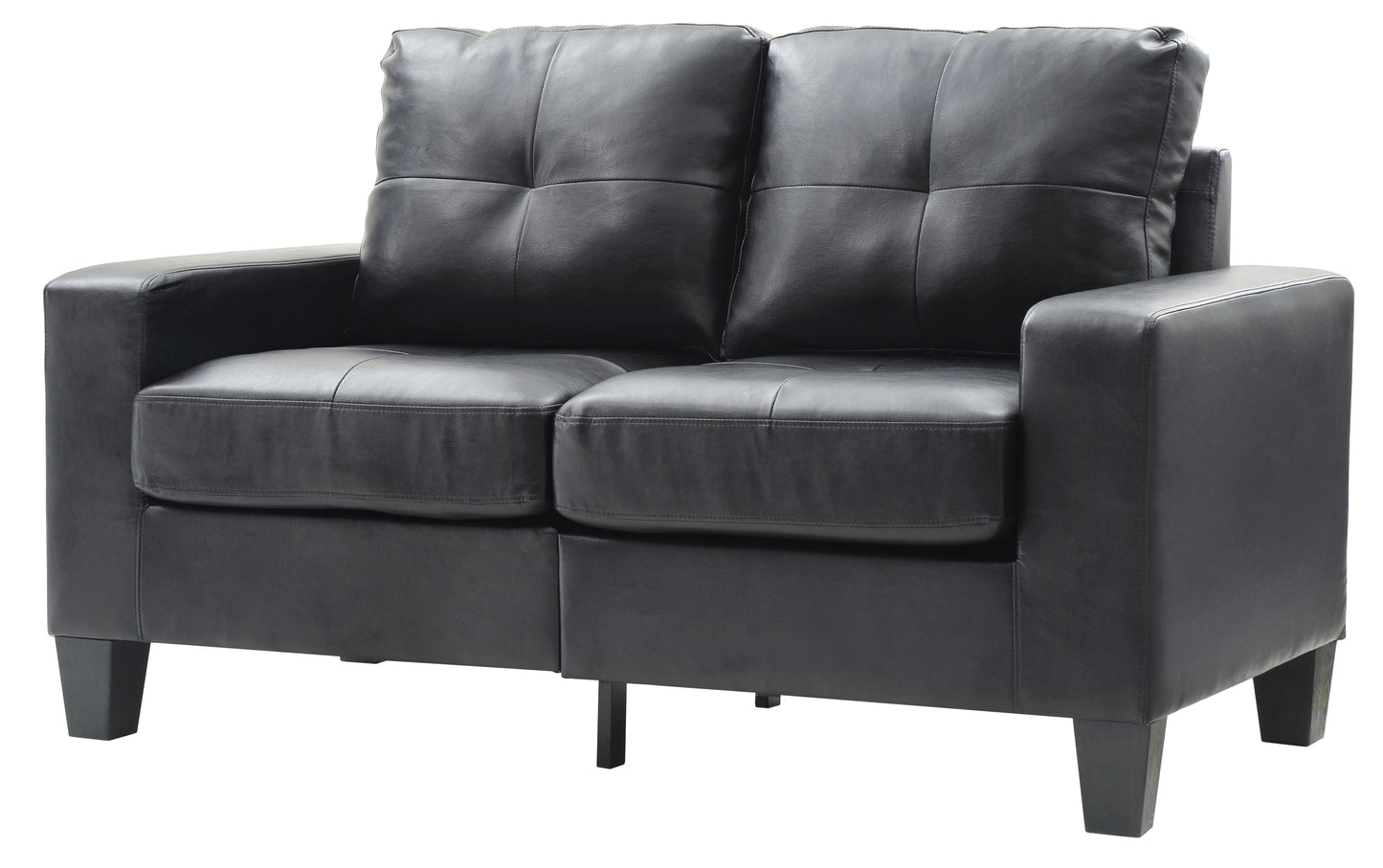 Newbury Modular Loveseat - Black