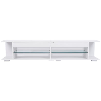 Jazz LED TV Stand Entertainment Center - White