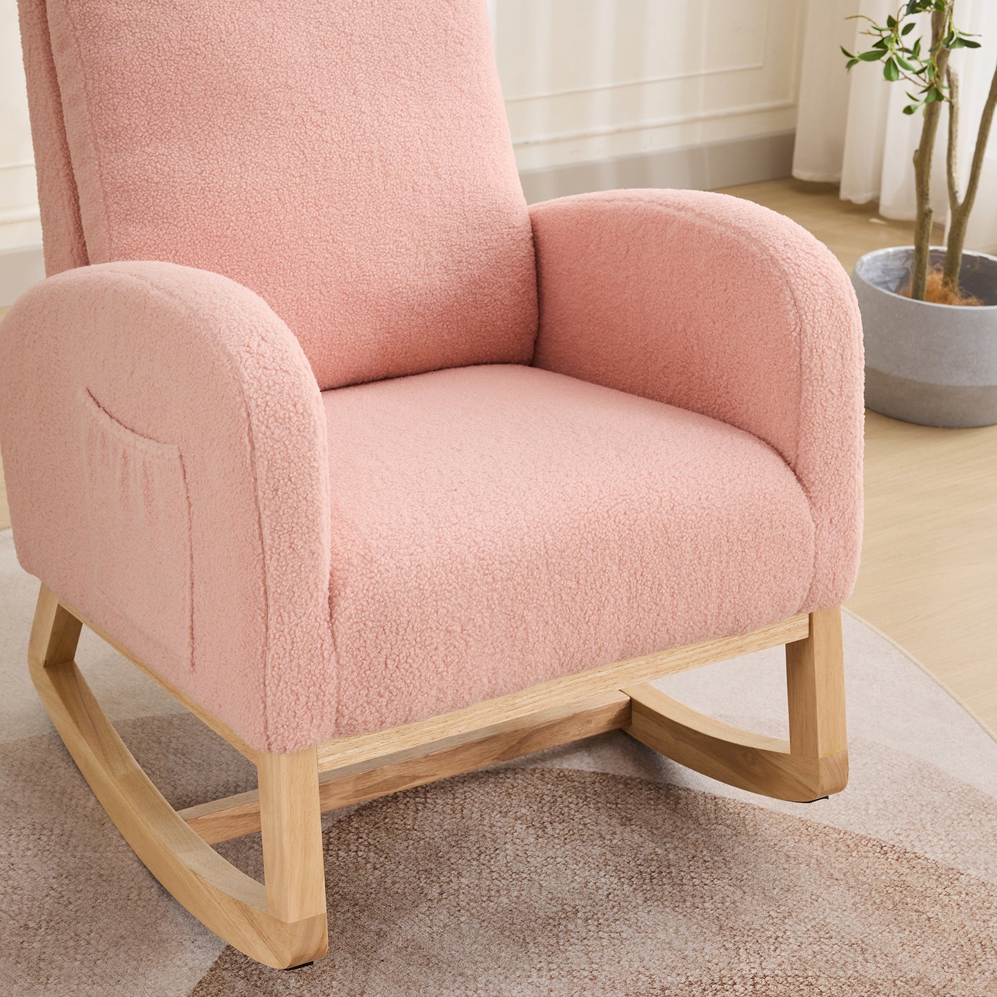 Lester Rocking Chair - Pink