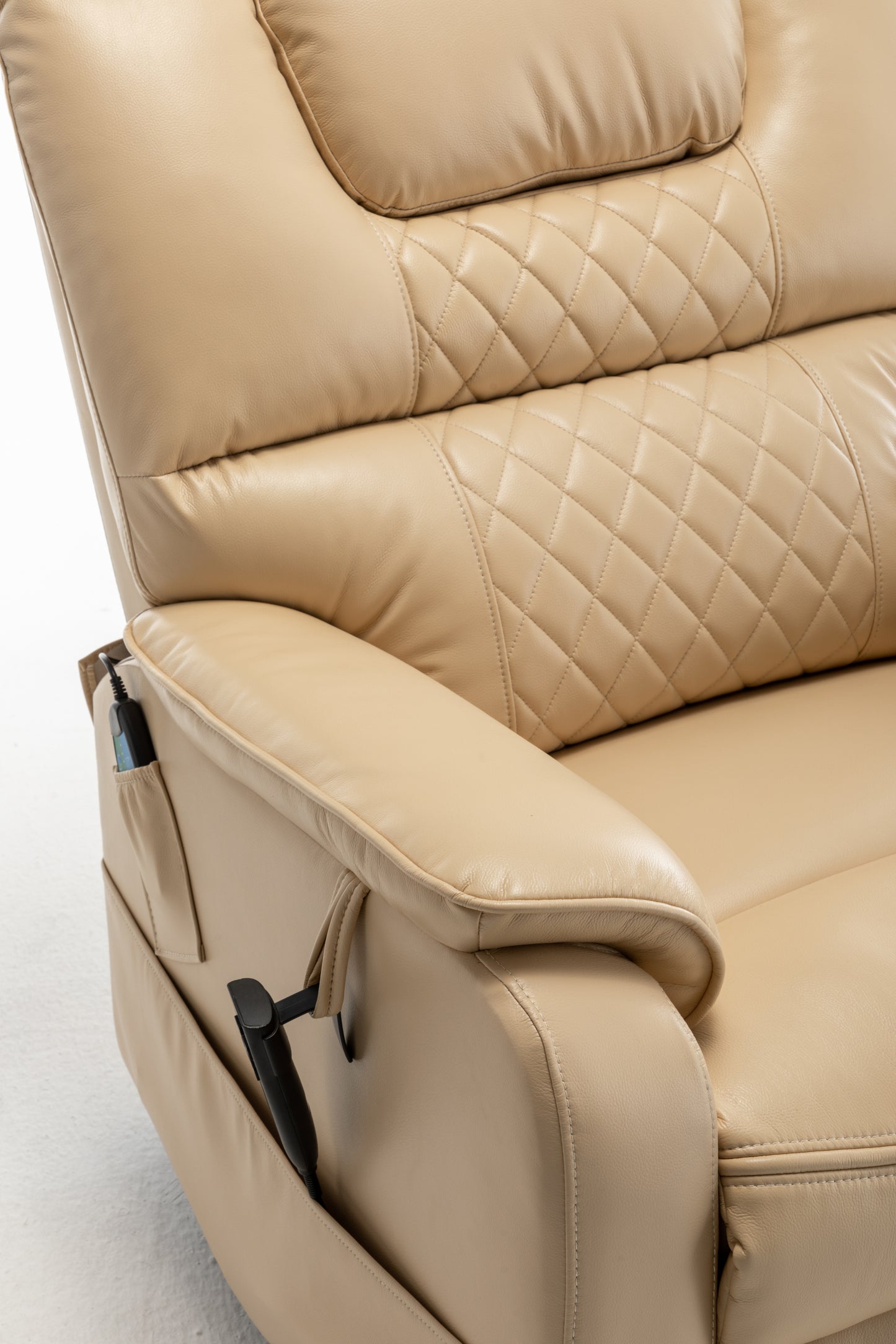 Eriga Power Lift Recliner Chair (180 degree lying flat) - Beige