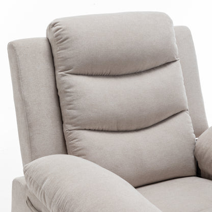 Equinox Power Recliner Chair with Adjustable Massage Function - Beige