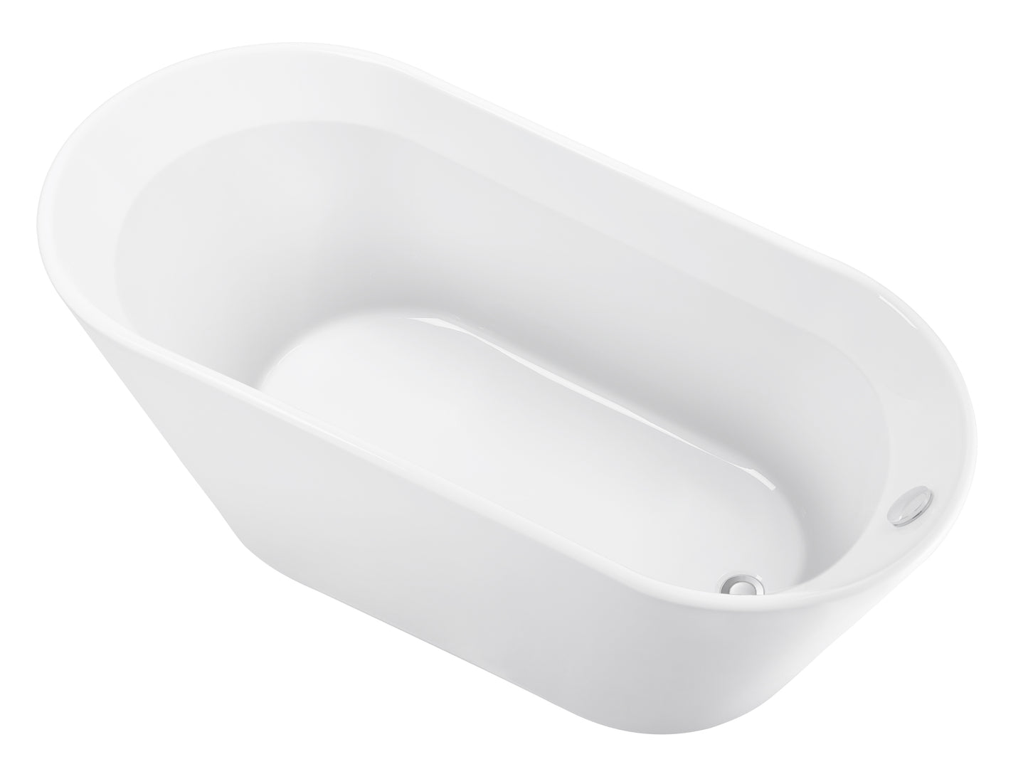 Omex 69"  Acrylic Freestanding Soaking Bathtub  - White