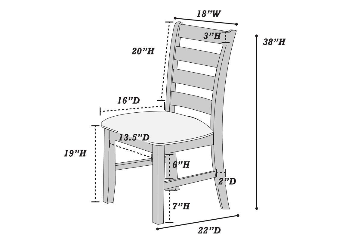 Viva II Fabric Cushion Seats Dining Chair (Set of 2) - White