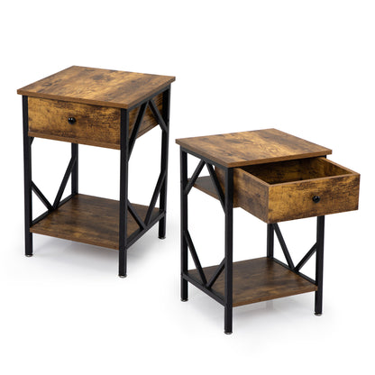 Jax Nightstand ( Set of 2) - Brown