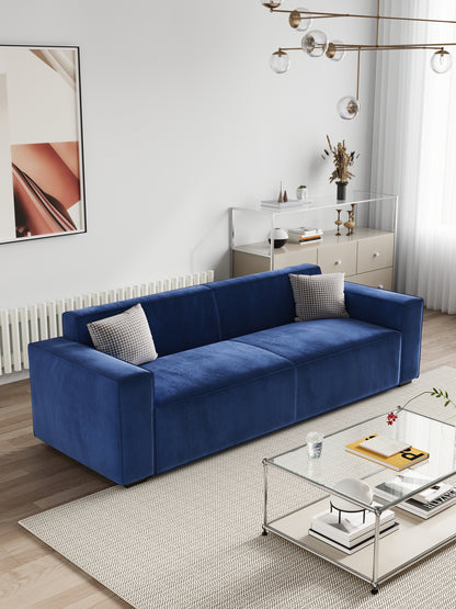 Valencia Wide Loveseat Sofas  - Navy Blue