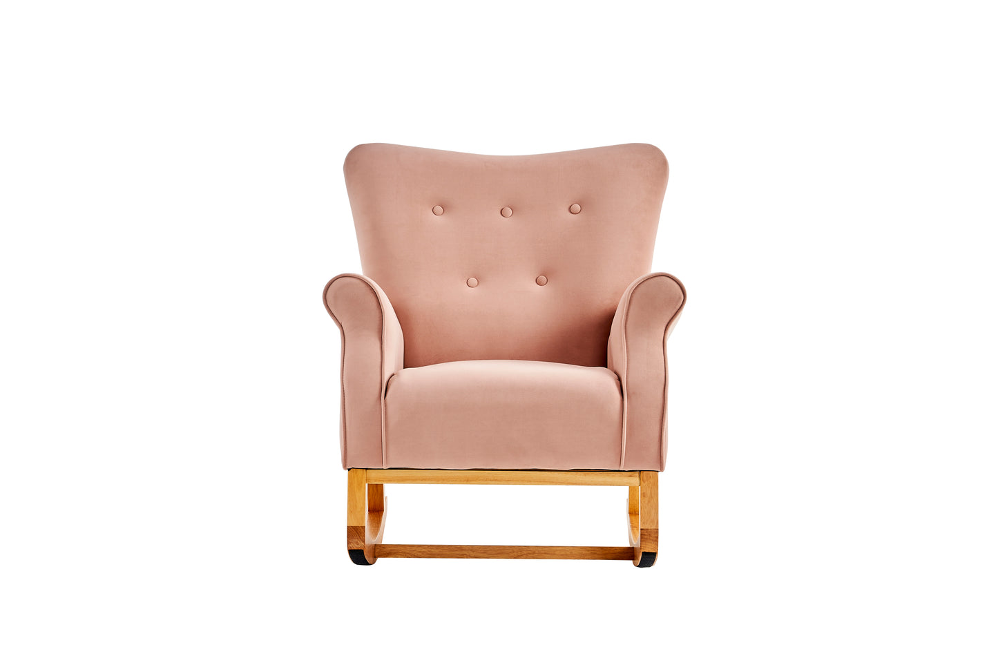 Jarvis Velvet Rocking Chair - Pink